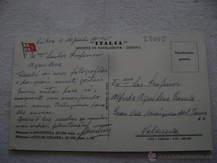 Postales: MOTONAVE GIULIO CESARE.23005 - Foto 2