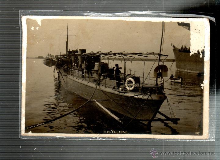 Postales: TARJETA POSTAL DE BARCO. R.N. FULMINE - Foto 1