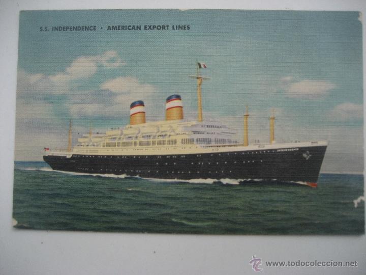 Postales: S.S. Independence. America Export Lines. Postal sin circular - Foto 1