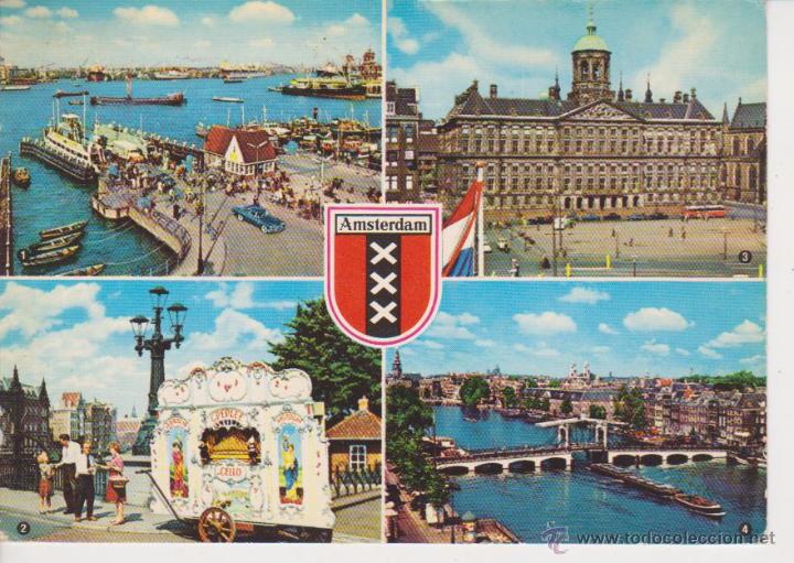 Postales: HOLANDA. AMSTERDAM.  BARCO - Foto 1