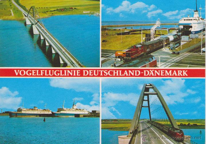 Postales: ALEMANIA. . BARCO. TREN - Foto 1