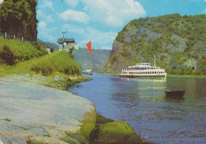 Postales: ALEMANIA. LORELEY. BARCO - Foto 1