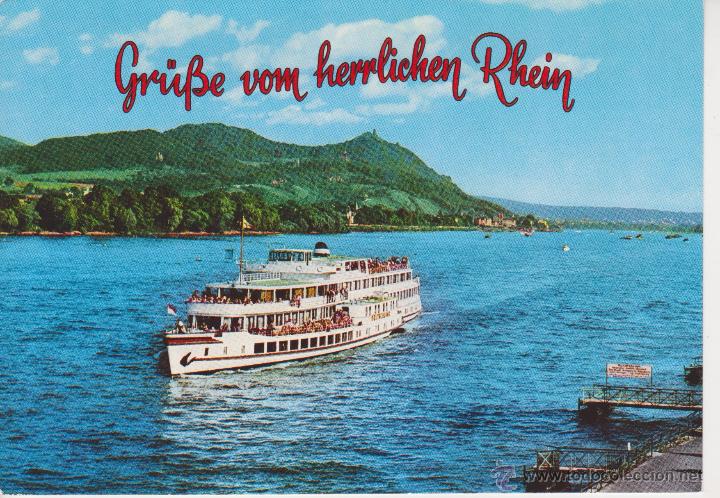 Postales: ALEMANIA. RHEIN. BARCO - Foto 1