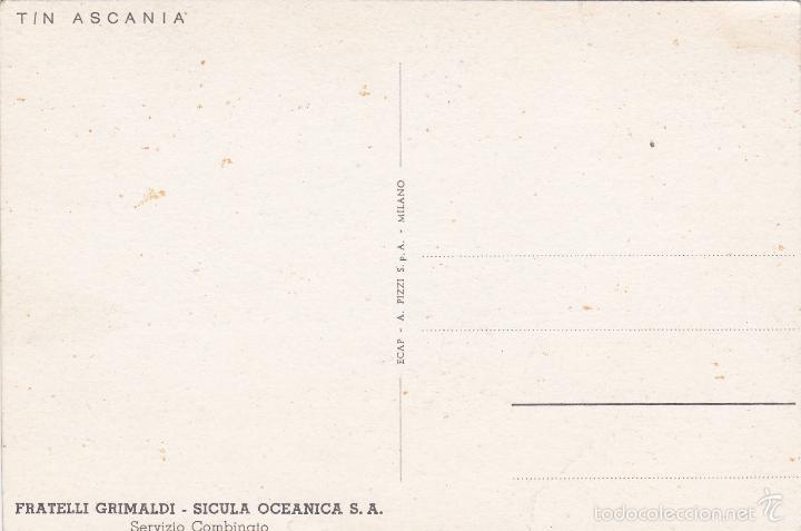 Postales: FRATELLI GRIMALDI - SICULA OCEANICA - TIN ASCANIA - SIN CIRCULAR - Foto 2