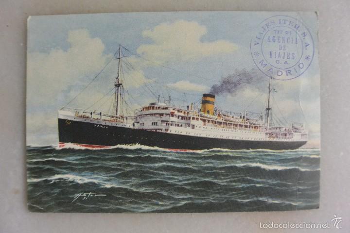 Postales: TARJETA POSTAL THE HELLENIC MEDITERRANEAN LINES - Foto 1