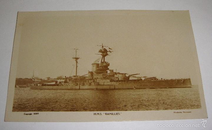 Postales: H.M.S. RAMILLIES. Abrahams. Devonport - Foto 1