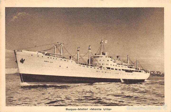 Postales: BUQUE-MOTOR MONTE UL&Iacute;A - Foto 1