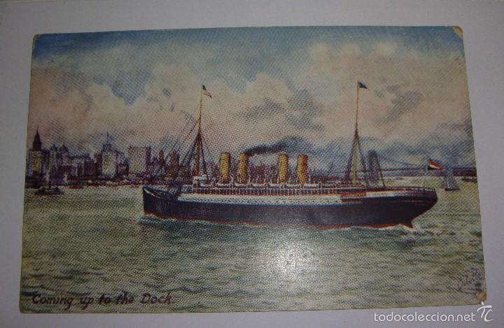 Postales: Coming up to the Dock. Oilette. - Foto 1