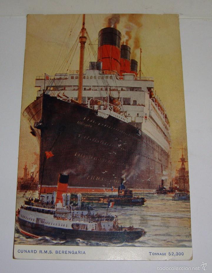 Postales: Cunard R.M.S BERENGARIA - Foto 1