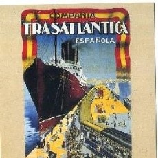 Cartoline: POSTAL DE BARCO. COMPAÑÍA TRASATLANTICA ESPAÑOLA. LINEA DE BUENOS AIRES P-BAR-287,10