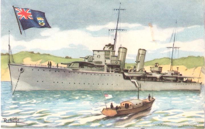 Postales: MARINA DE GUERRA CANADA. DESTROYER FRASER. - Foto 1