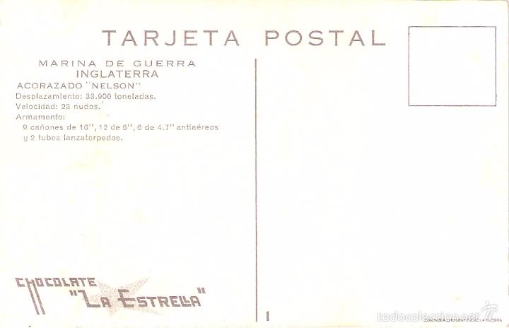Postales: MARINA DE GUERRA INGLATERRA. ACORAZADO NELSON. - Foto 2