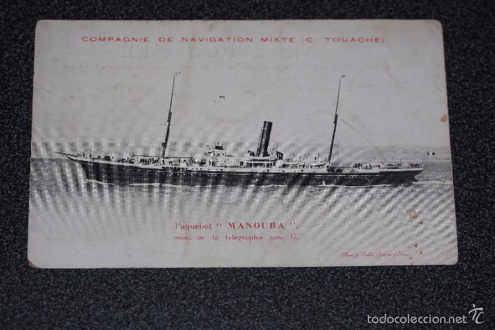 Postales: Compagnie Navigation Mixte - Paquebot MANOUBA - Foto 2