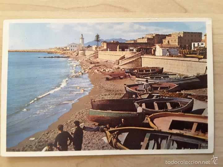 Postales: POSTAL DE M&Aacute;LAGA - PLAYA DE PESCADORES - Foto 1