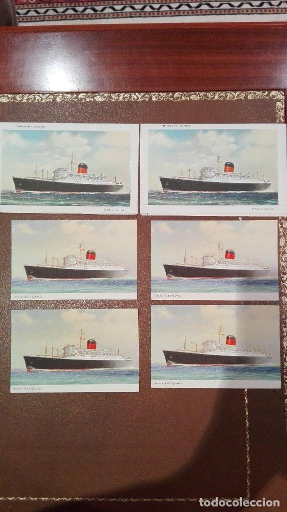 Postales: 2 CARTAS Y 4 POSTALES DEL BARCO SYLVANIA DE CUNARD - Foto 1