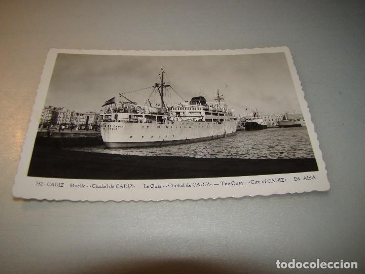 Postales: Buque de TRASMEDITERRANEA CIUDAD DE CADIZ - Foto 1