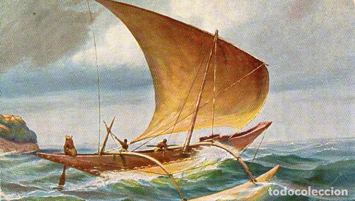 Postales: DIBUJO  BARCO - Foto 1