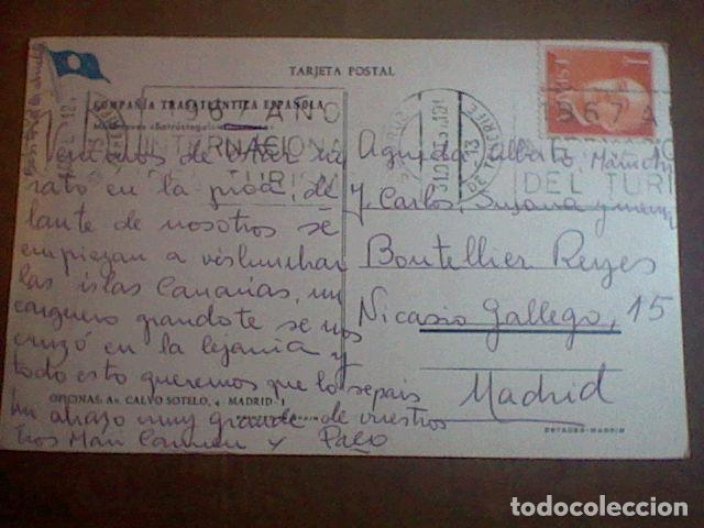Postales: compa&ntilde;ia trasatlantica espa&ntilde;ola escrita s/n&ordm; motonaves satrustegui - Foto 2