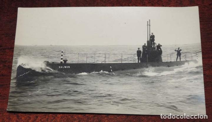 Postales: FOTO POSTAL DEL SUBMARINO SALMON, SIN CIRCULAR, EXCEPCIONAL - Foto 1