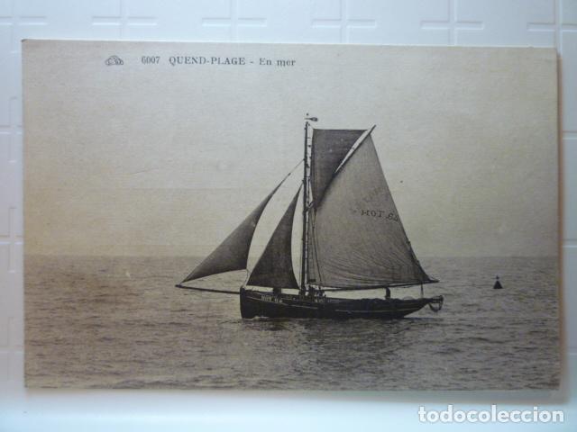 Postales: POSTAL VELERO QUEND-PLAGE. ESCRITA 1929. - Foto 1