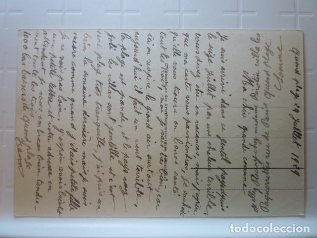 Postales: POSTAL VELERO QUEND-PLAGE. ESCRITA 1929. - Foto 2