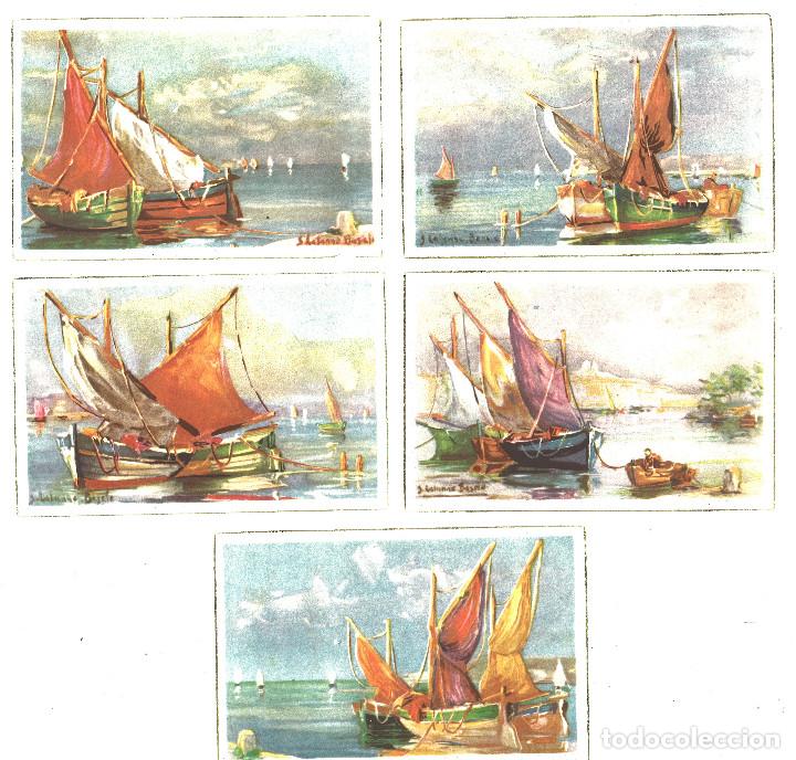 Postales: 5 postales de barcas - Foto 1
