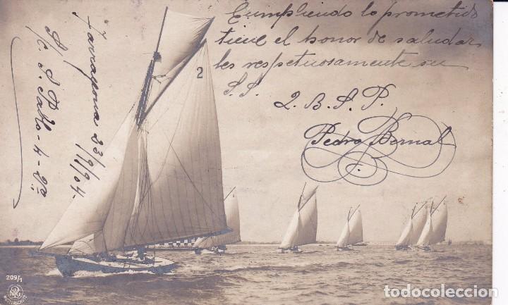 Postales: postal 1904 barcos competici&oacute;n - Foto 1