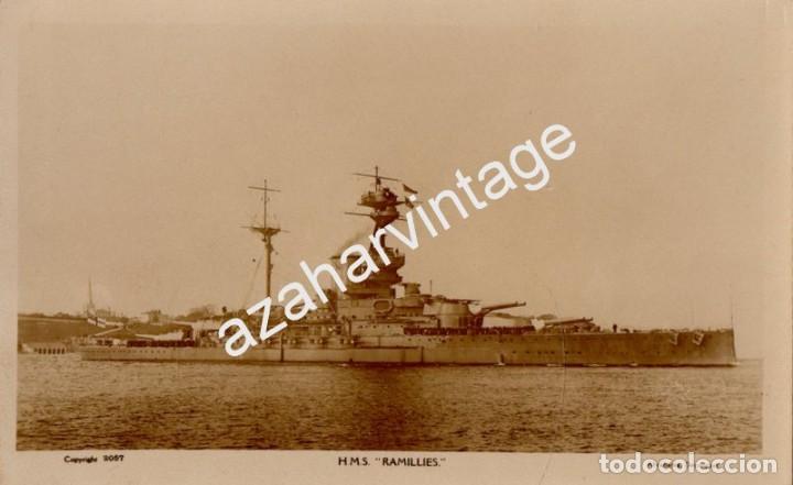 Postales: H.M.S. RAMILLIES. Abrahams. Devonport - Foto 1