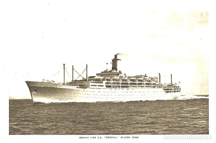 Postales: SS Orsova. L&iacute;nea Gran Breta&ntilde;a-Australia - Foto 1