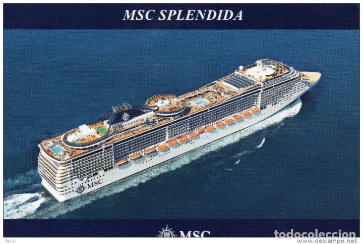 Postales: BARCO  MSC  SPLENDIDA - Foto 1