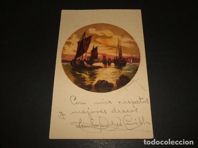 Postales: BARCAS DE PESCA POSTAL ILUSTRADA - Foto 1
