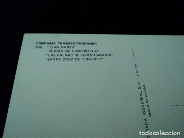 Postales: buque juan march compa&ntilde;ia transmediterranea - Foto 2