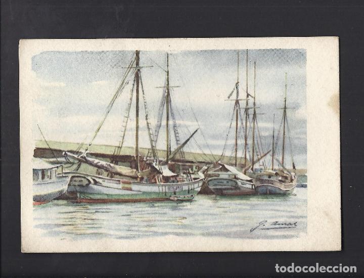 Postales: Postal barcos. Circulada - Foto 1