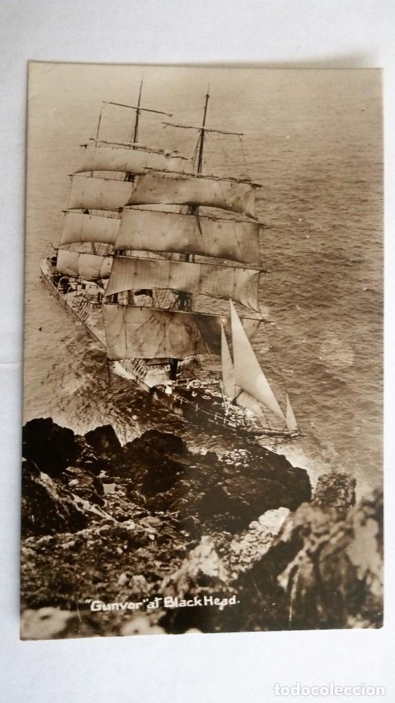Postales: POSTAL BARCO, GUNVOR - EN LA CABEZA NEGRA, SIN CIRCULAR - Foto 1