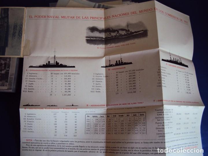 Postales: (PS-53719)TARJETA DESPEGABLE INFORMATIVA PODER NAVAL A&Ntilde;O 1913 - Foto 3