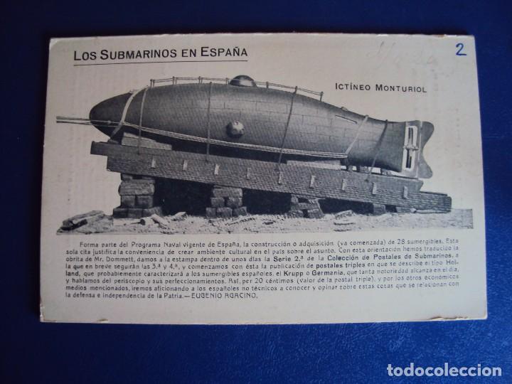 Postales: (PS-53718)TARJETA DESPEGABLE INFORMATIVA SUBMARINOS - Foto 4