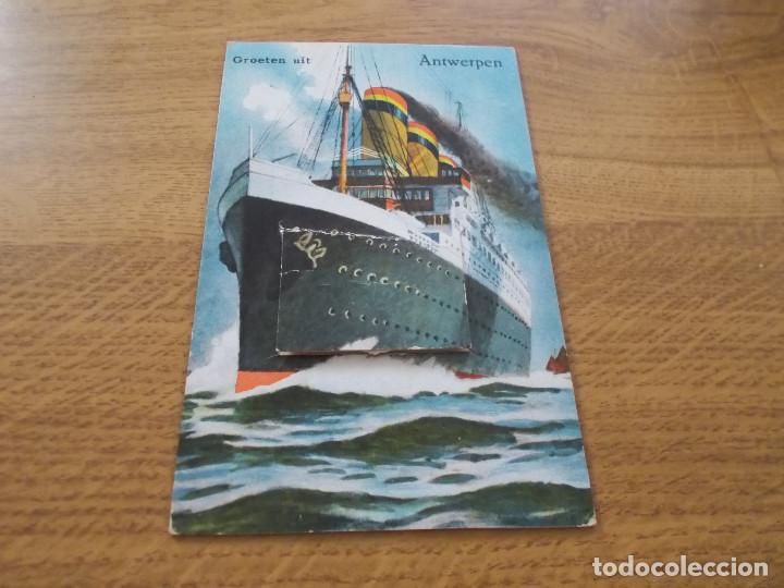Postales: GROETEN UIT. ANTWERPEN.. .CIRCULADA. 1934 - Foto 1