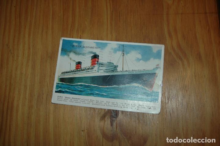 Postales: POSTAL BARCO QUEEN ELIZABETH - Foto 1