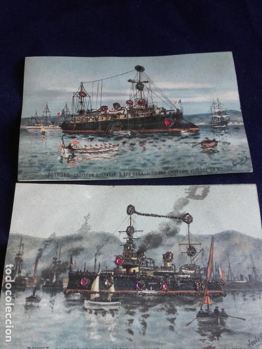 Postales: 6 postales barcos franceses - Foto 1