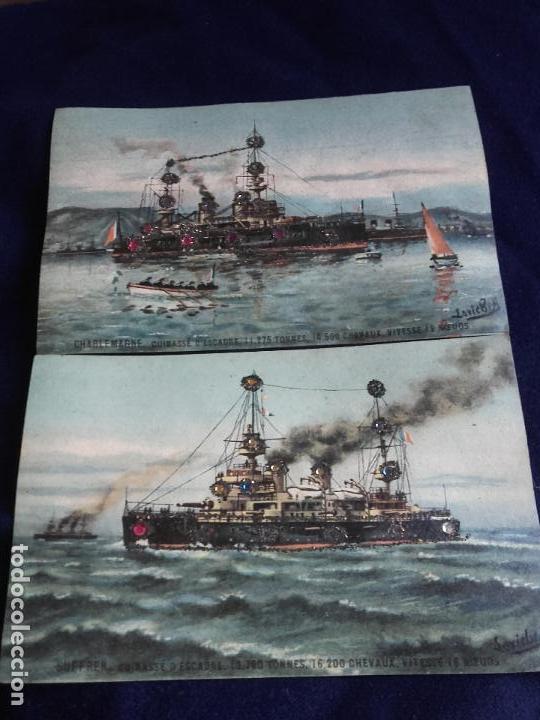 Postales: 6 postales barcos franceses - Foto 2