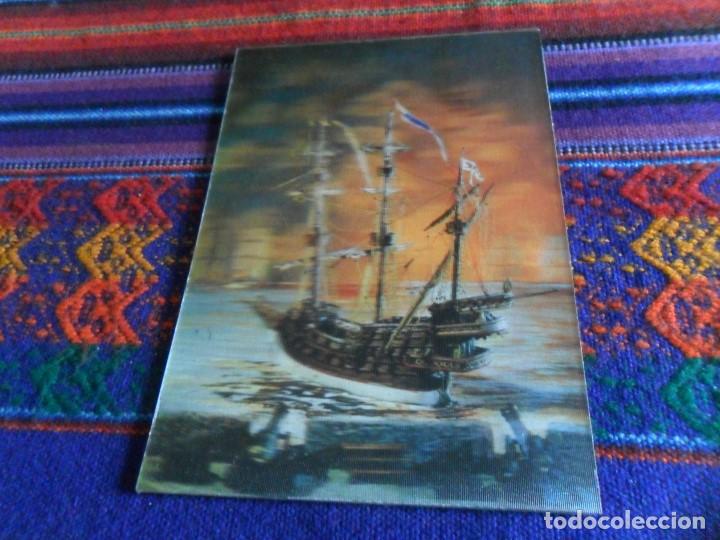 Postales: POSTAL GALE&Oacute;N EN 3D 3 DIMENSIONES. - Foto 1