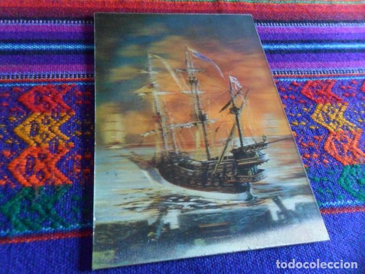 Postales: POSTAL GALE&Oacute;N EN 3D 3 DIMENSIONES. - Foto 2