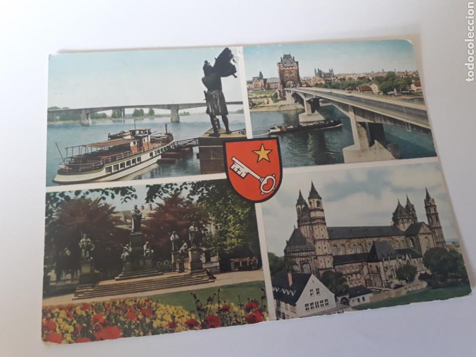 Postales: Worms am Rhein Barco Puente - Foto 1