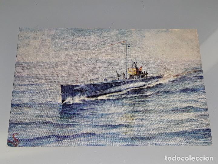 Postales: ANTIGUA POSTAL DEL SUBMARINO PERAL A&Ntilde;OS 70 - Foto 1