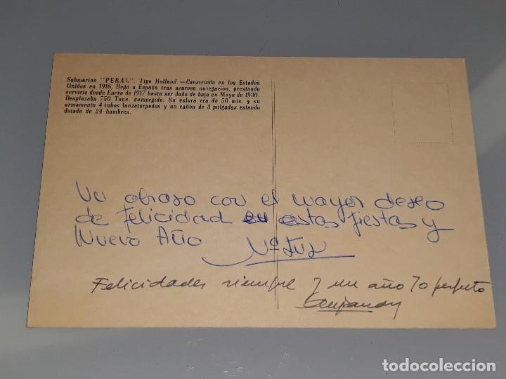 Postales: ANTIGUA POSTAL DEL SUBMARINO PERAL A&Ntilde;OS 70 - Foto 2