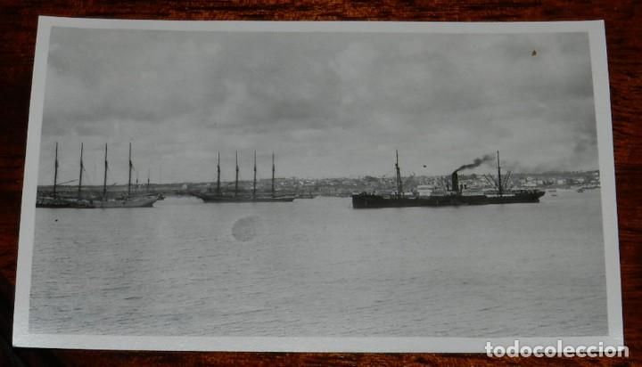 Postales: FOTO POSTAL DE BARCOS EN LAS COSTAS ESPA&Ntilde;OLAS, NO CIRCULADA. - Foto 1