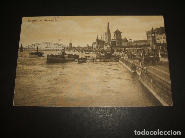 Postales: DUSSELDORF ALEMANIA BARCO POSTAL - Foto 1
