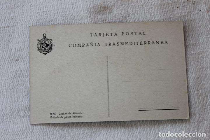 Postales: LOTE 7 POSTALES ANTIGUAS, VAPOR CIUDAD DE ALICANTE, COMPAÑIA TRANSMEDITERRANEA - Foto 9 - 134406146