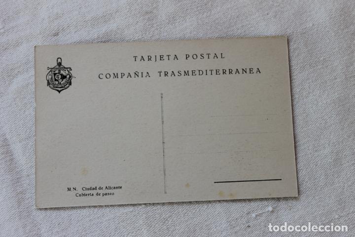 Postales: LOTE 7 POSTALES ANTIGUAS, VAPOR CIUDAD DE ALICANTE, COMPAÑIA TRANSMEDITERRANEA - Foto 13 - 134406146