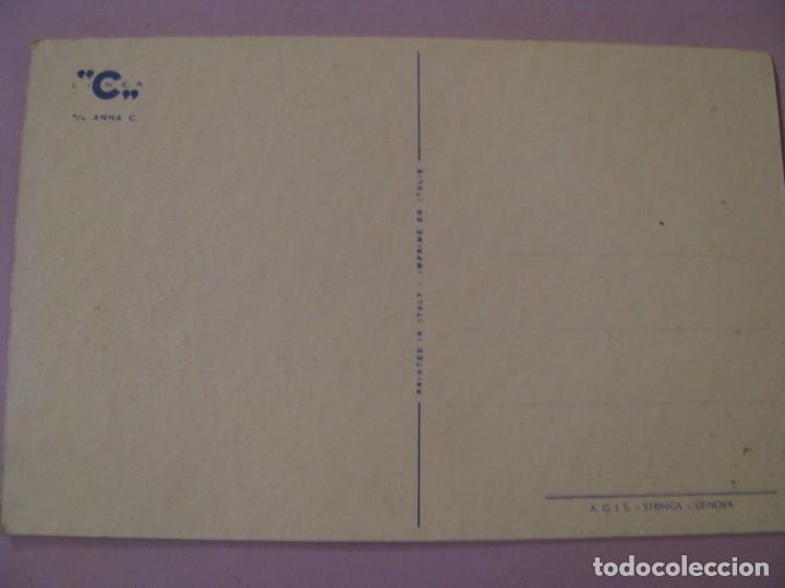Postales: LINEA C. M/N ANNA C. A.G.I.S - STRINGA- GENOVA. SIN CIRCULAR. - Foto 2